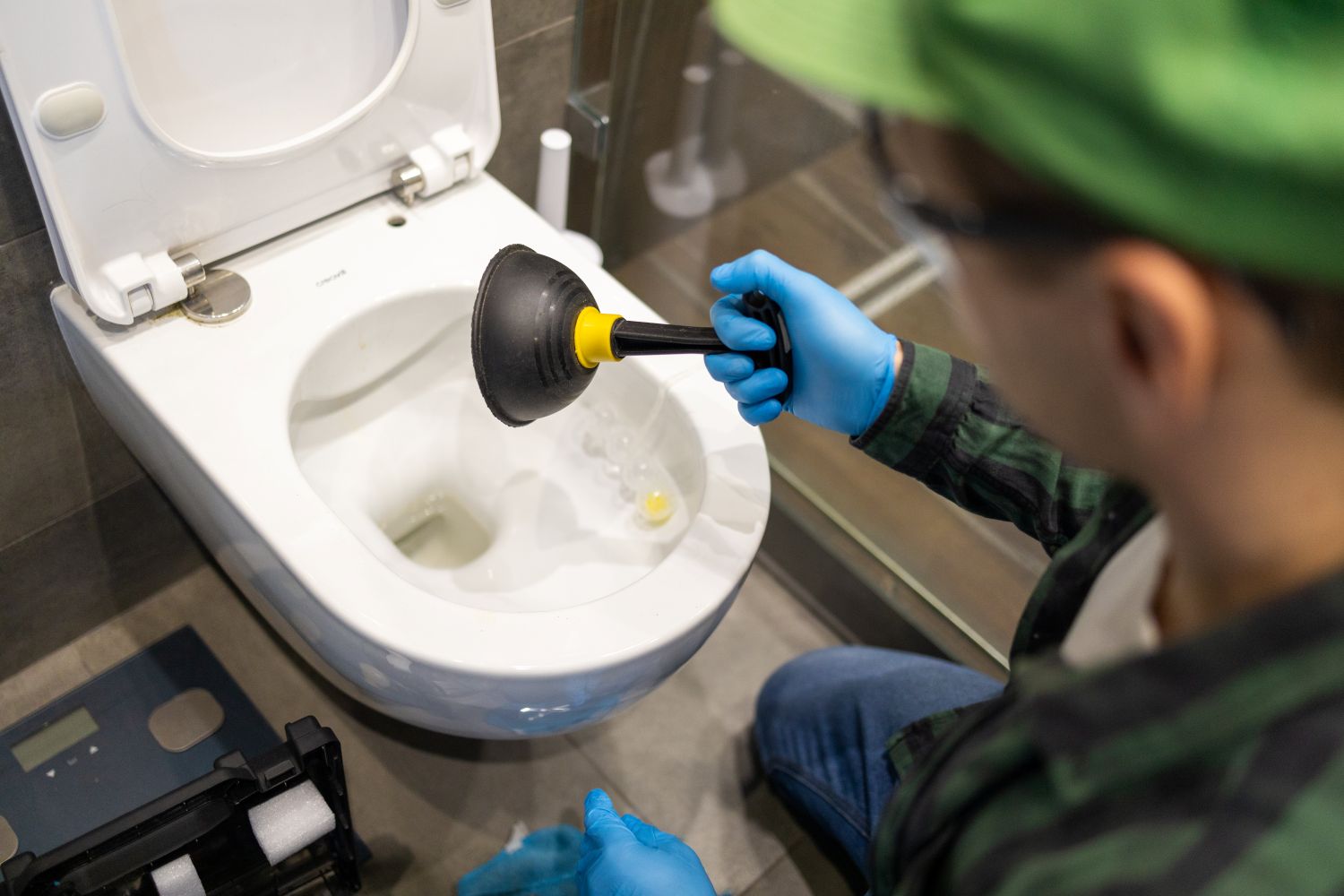 Clogged toilet problem