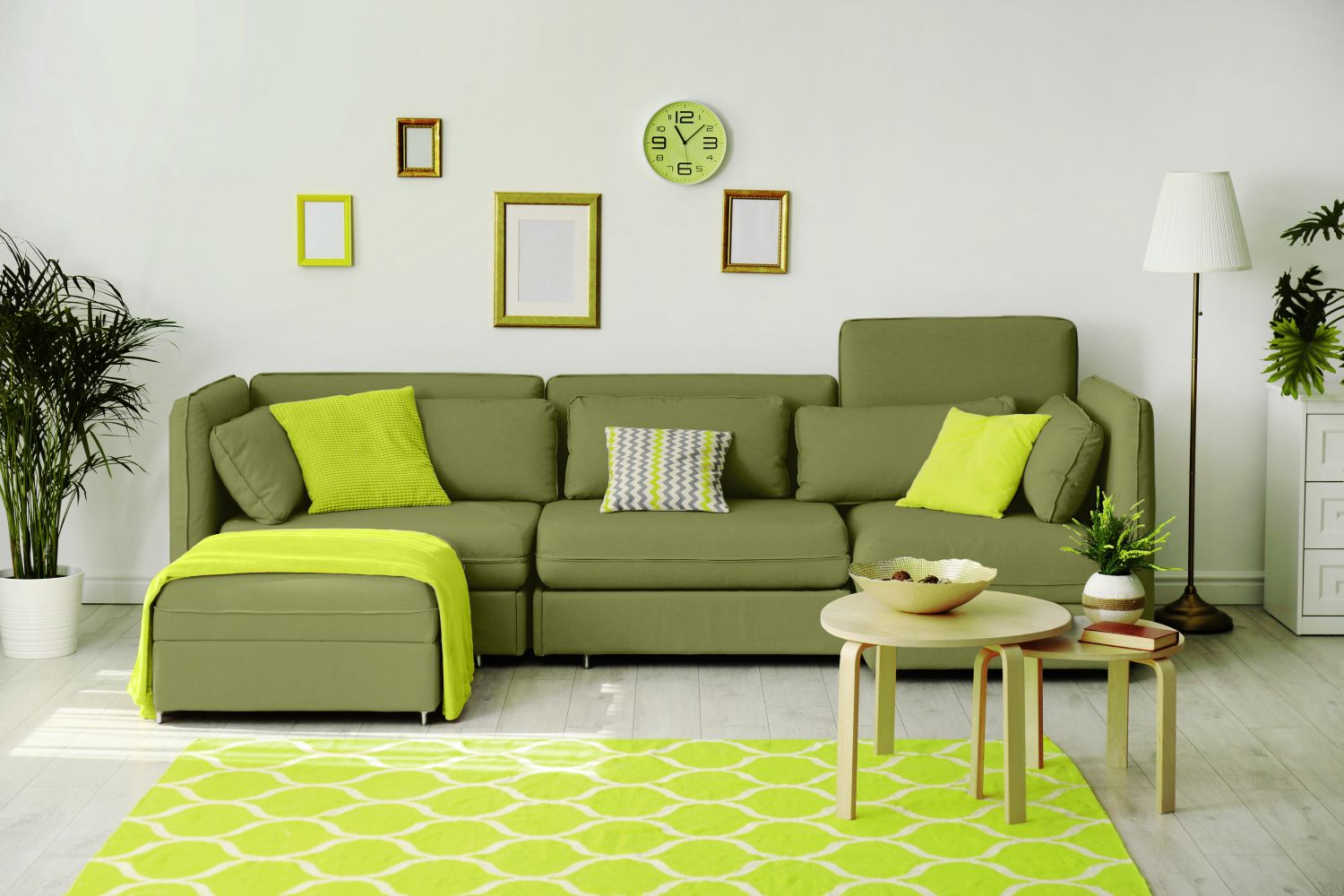 Choose furniture that complements the home's interior color scheme.
